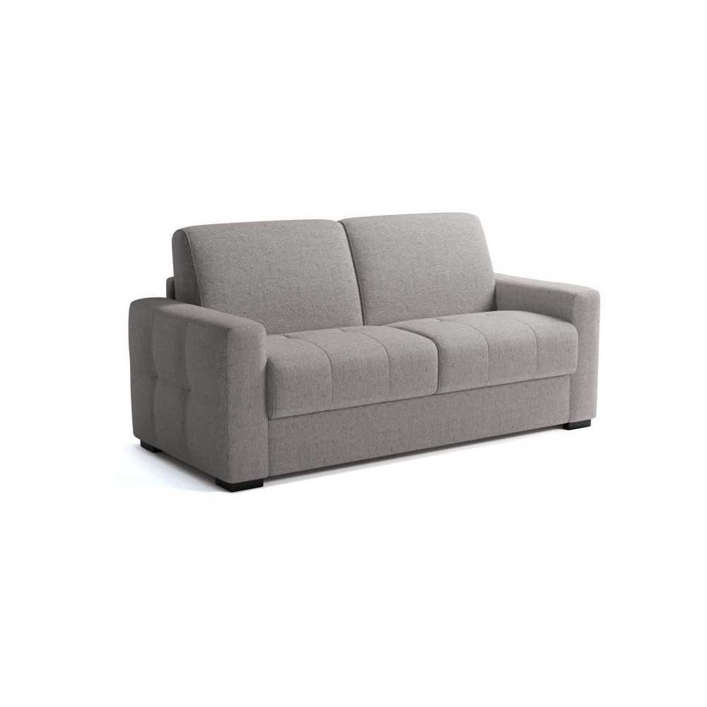 Canapé convertible express - 3 places - EUREKA - Tissu como 22 ASH -