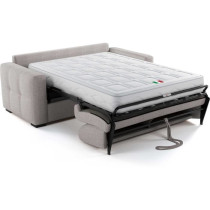 Canapé convertible express - 3 places - EUREKA - Tissu como 22 ASH -