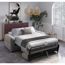 Canapé convertible express - 3 places - EUREKA - Tissu como 22 ASH -