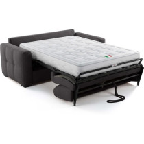 Canapé convertible express - 3 places - EUREKA - Tissu como 22 Graphi