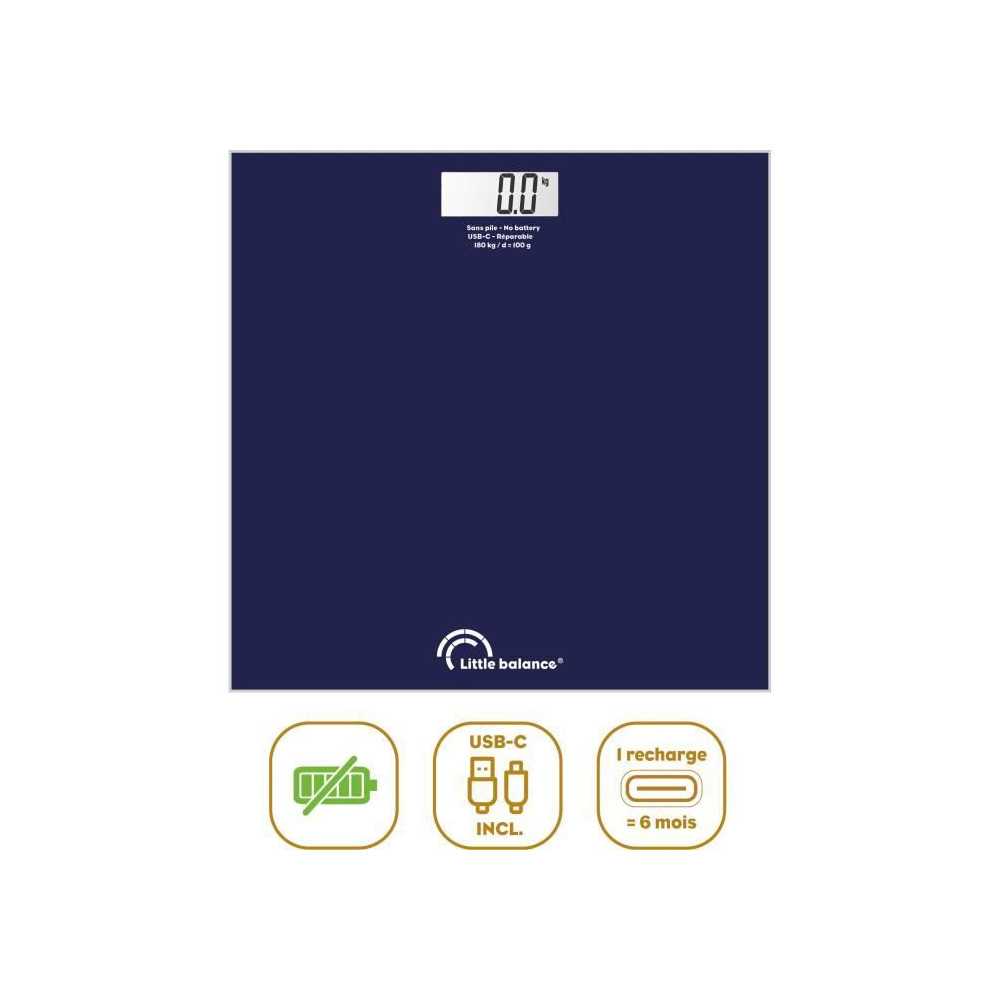Pese-personne - LITTLE BALANCE - SB3 - USB-C - Bleu nuit