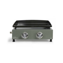 Livoo Plancha gaz 5000w plaque acier émaillé 45.5x35.5cm - DOC323