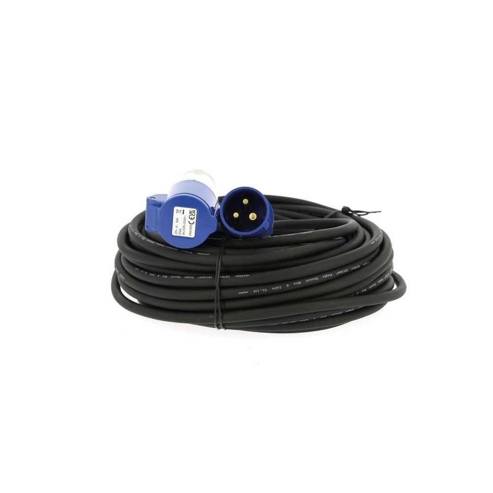 Rallonge secteur - EZA - 25m - Section de câble 1,5 mm² - 220 V - 16 Rallonge secteur - EZA - 25m - Section de câble 1,5 mm² - 220 V - 16