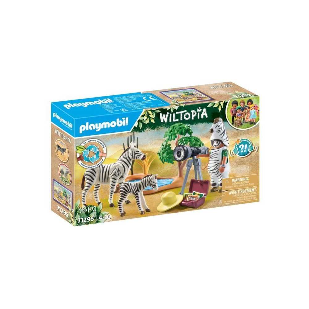 PLAYMOBIL 71295 Photographe avec déguisement et zebres