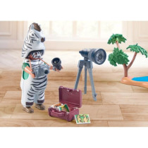 PLAYMOBIL 71295 Photographe avec déguisement et zebres