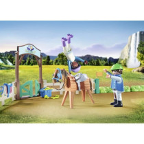 PLAYMOBIL 71637 Arene d'équitation, Horses of Waterfall, 67 pieces, D