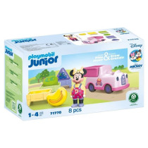 PLAYMOBIL Junior 71770 Minnie avec voiturette a fruits, Disney, 8 piec