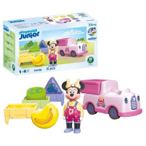 PLAYMOBIL Junior 71770 Minnie avec voiturette a fruits, Disney, 8 piec