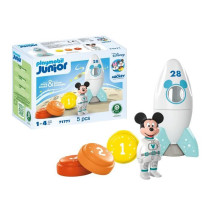 PLAYMOBIL Junior 71771 Mickey astronaute avec sa fusée, Disney, 5 pie
