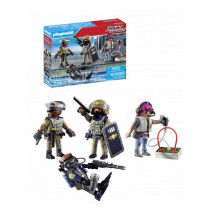 Playmobil 71146 Equipe forces spéciales avec bandit, Les policiers