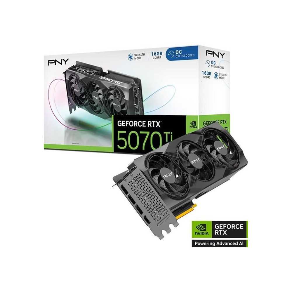 PNY - Carte graphique - GEFORCE RTX™ RTX 5070Ti - 16GB - STD OC