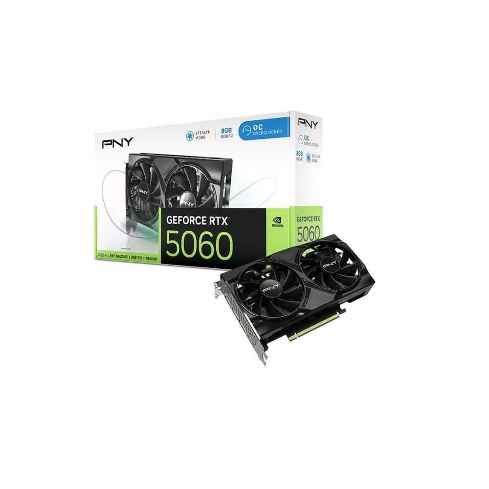 PNY - Carte Graphique - GEFORCE RTX™ 5060 - 8GB - Overclocked - Dual