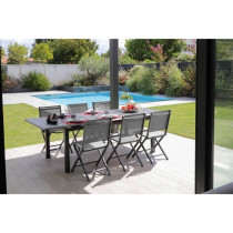 Table de jardin - Rectangulaire - Extensible - Structure en aluminium