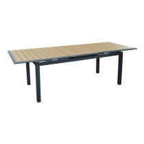 Table de jardin - Rectangulaire - Extensible - Structure en aluminium