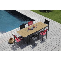 Table de jardin - Rectangulaire - Extensible - Structure en aluminium
