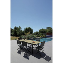 Table de jardin - Rectangulaire - Extensible - Structure en aluminium