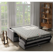 Canapé convertible express - 3 places - SMALL - Tissu como 20 ASH - 1