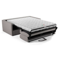 Canapé convertible express - 3 places - SMALL - Tissu como 20 ASH - 1