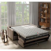 Canapé convertible express - 3 places - SMALL - Tissu como 5 Antelope
