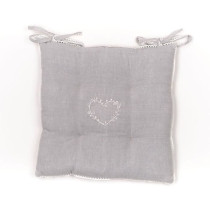 Assise matelassée - TODAY - CHARME - Chambray x Petite Broderie Const