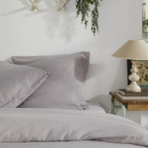 Housse de couette - TODAY - CHARME - Chambray - Gris clair Constance -
