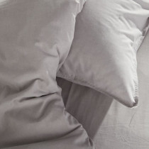 Housse de couette - TODAY - CHARME - Chambray - Gris clair Constance -