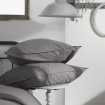 Housse de couette - TODAY - CHARME - Chambray - Gris foncé Capucine -