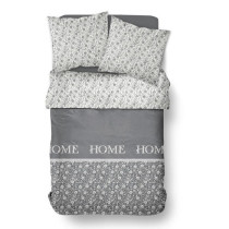 Housse de couette - TODAY - CHARME - Chambray - Gris foncé Capucine -