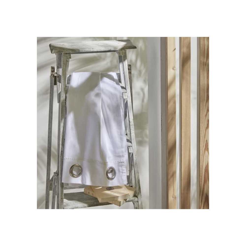 Voilage - TODAY - CHARME - oeillets slub craie - 140 x 240 cm Voilage - TODAY - CHARME - oeillets slub craie - 140 x 240 cm