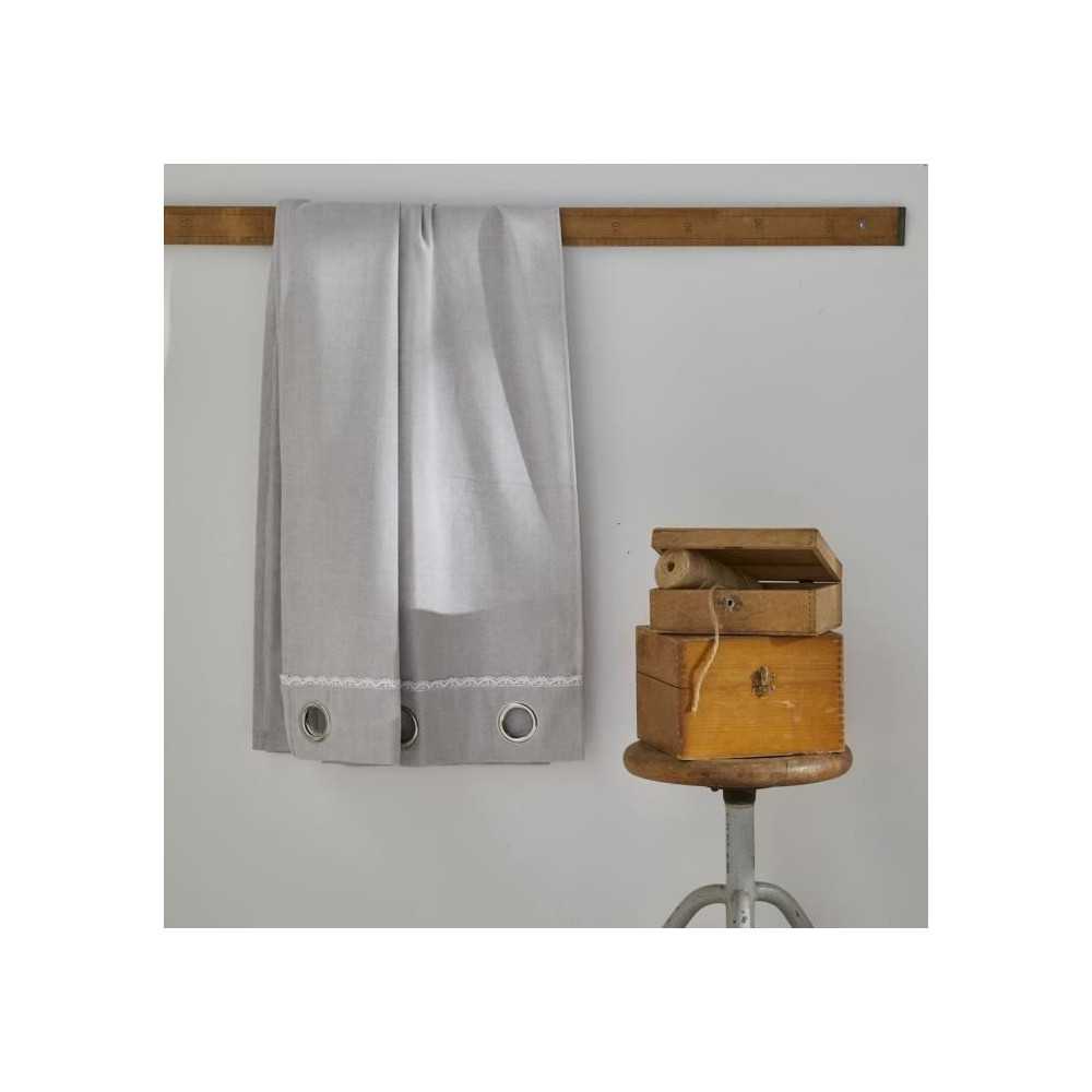 Rideau - TODAY - CHARME - Chambray Constance - 140 x 240 cm Rideau - TODAY - CHARME - Chambray Constance - 140 x 240 cm