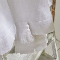 Voilage - TODAY - CHARME - Pattes slub craie - 140 x 240 cm