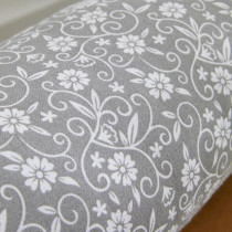 Coussin Polochon - TODAY - CHARME - Imprimé Gris foncé Capucine - 45