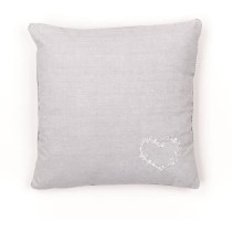 Coussin - TODAY - CHARME - Chambray x Petite broderie Constance - 40 x