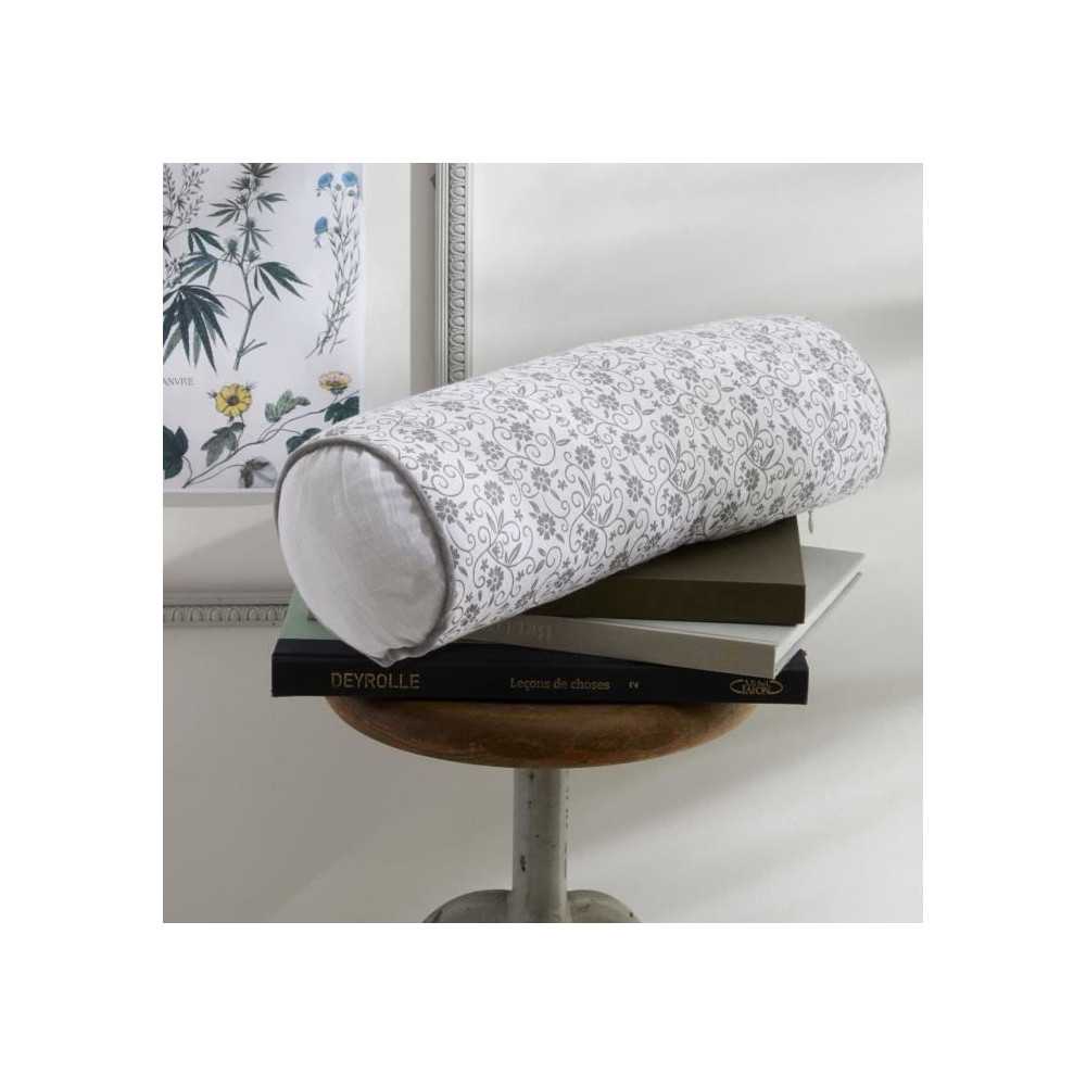 Coussin Polochon - TODAY - CHARME - Imprimé Craie Capucine - 45 x 15 Coussin Polochon - TODAY - CHARME - Imprimé Craie Capucine - 45 x 15