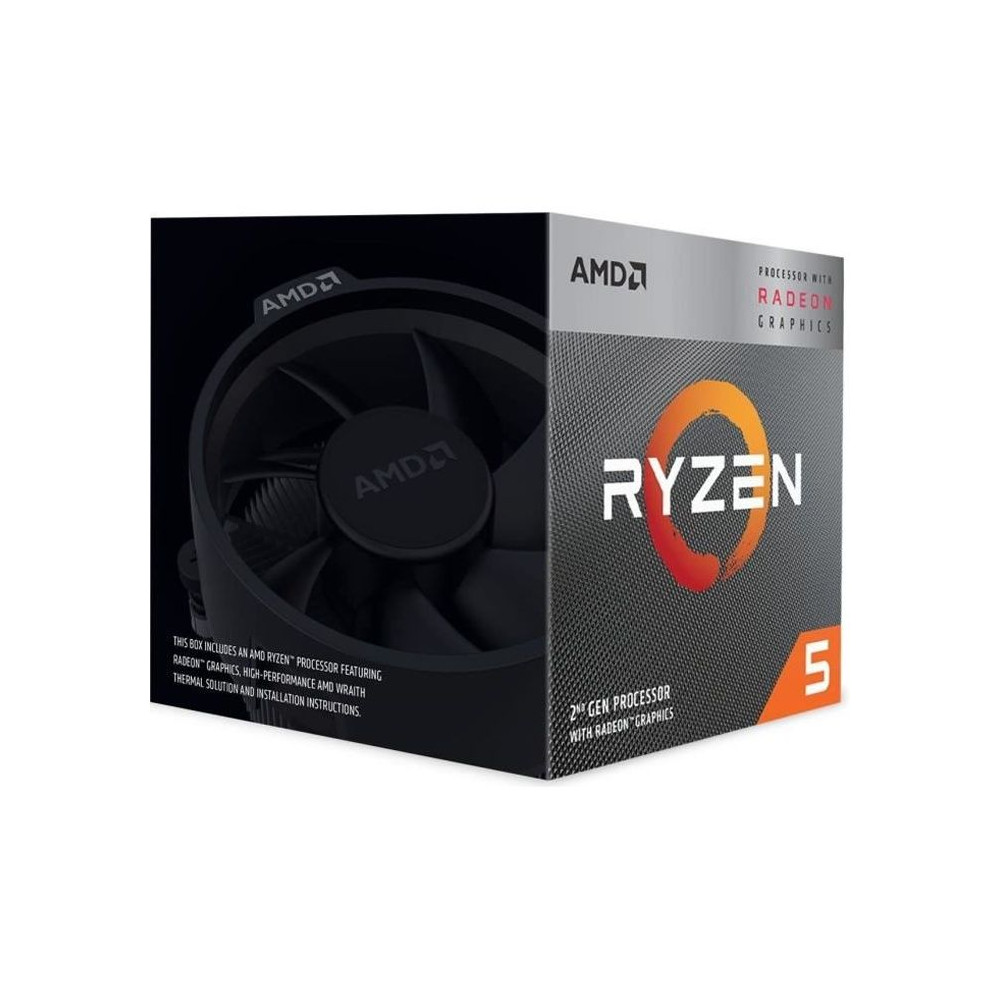 AMD Processeur Ryzen 5 3400G Wraith Spire cooler AMD Processeur Ryzen 5 3400G Wraith Spire cooler