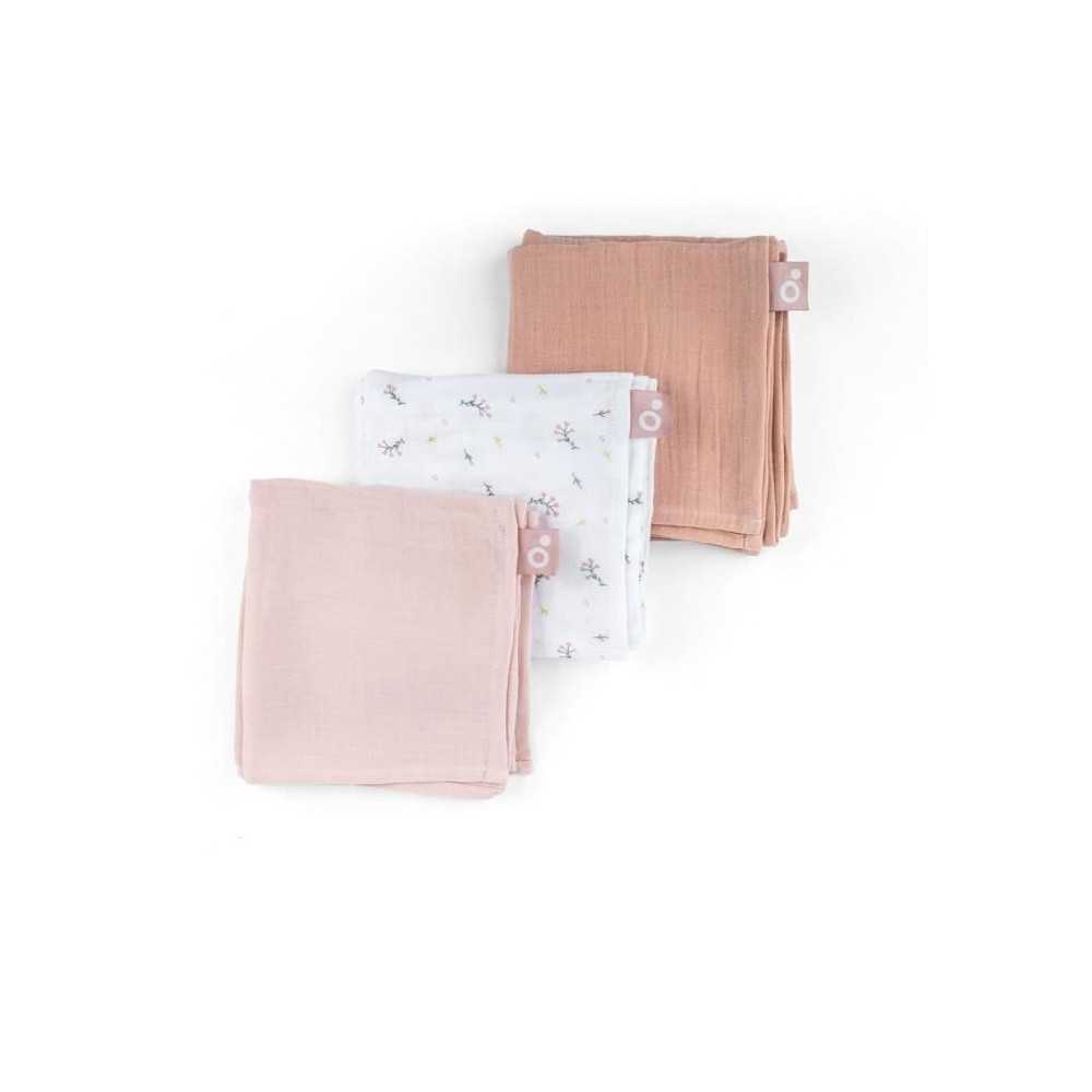Lot de 3 langes - DOOMOO - Gaze de coton biologique - Certifié oeko-T