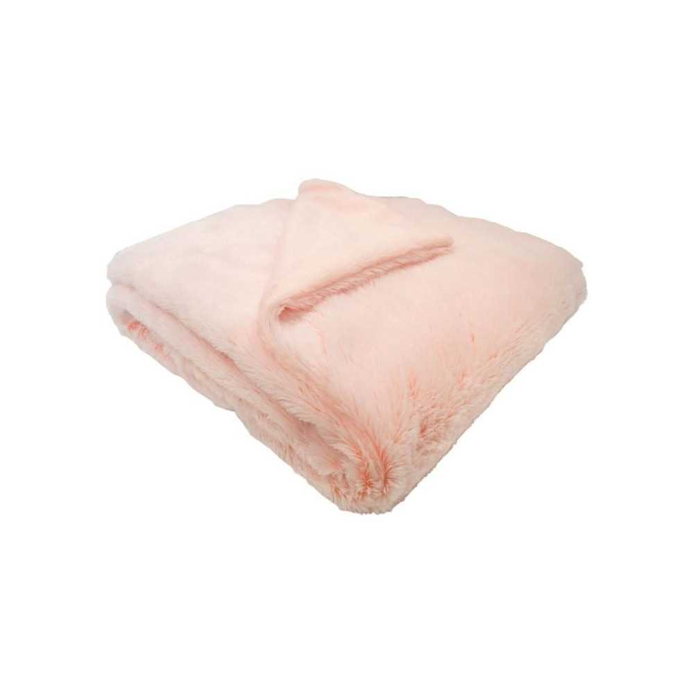 DOMIVA Couverture snow doublée microdoux - 75 x 100 cm - Lait fraise DOMIVA Couverture snow doublée microdoux - 75 x 100 cm - Lait fraise