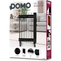 Radiateur a bain d'huile - 2000 W - DOMO - DO7327R - 42,5 x 28 x 64 cm