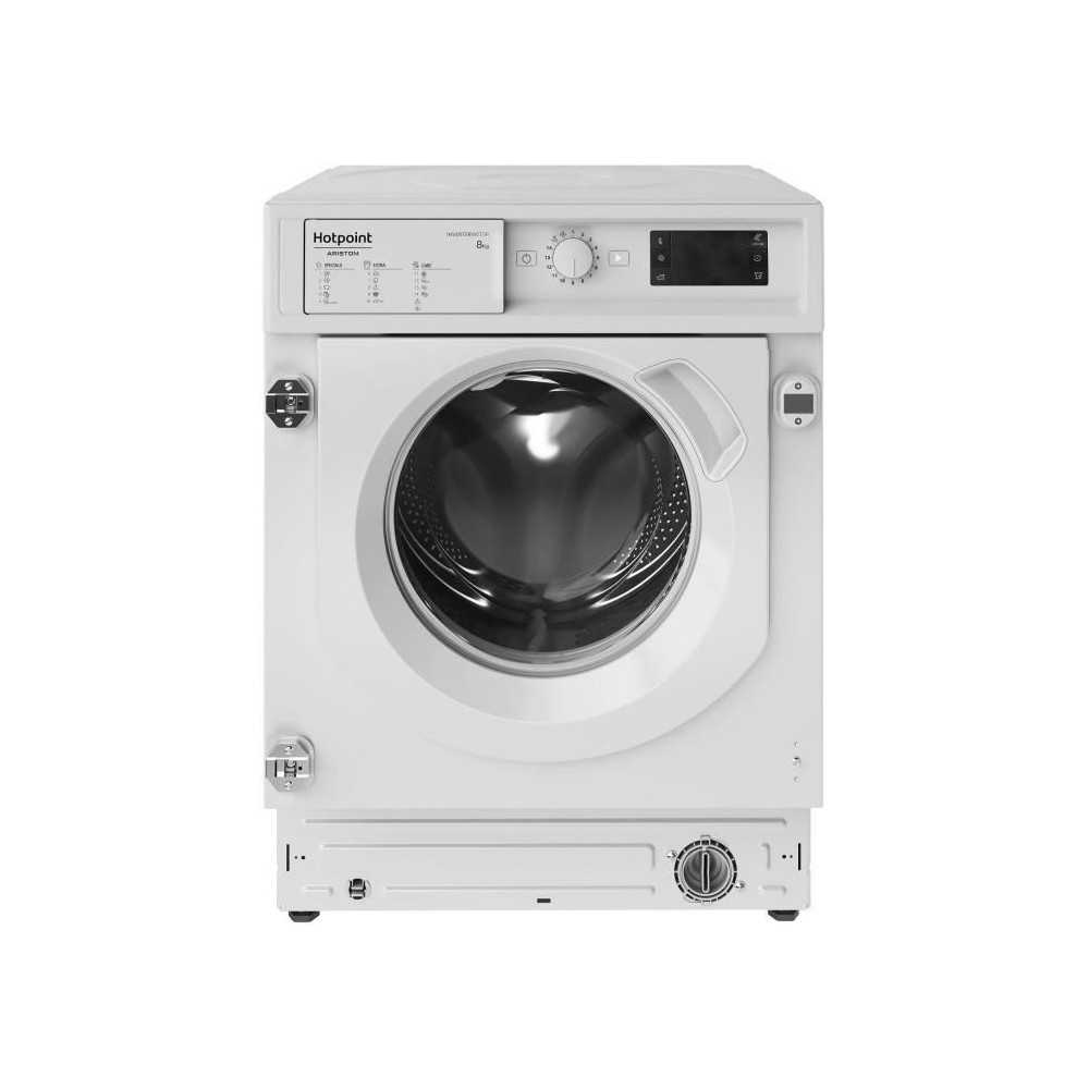 Lave-linge hublot encastrable HOTPOINT BIWMHG81485EU - 8 kg - Inductio
