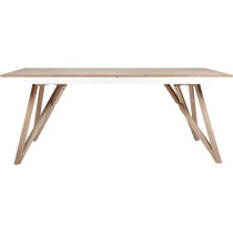 Table a manger extensible - placage frene - style scandinave - Sawyer