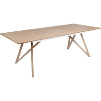 Table a manger extensible - placage frene - style scandinave - Sawyer