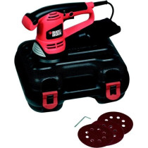 Ponceuse Excentrique Filaire 480W BLACK+DECKER (Livrée avec Coffret +