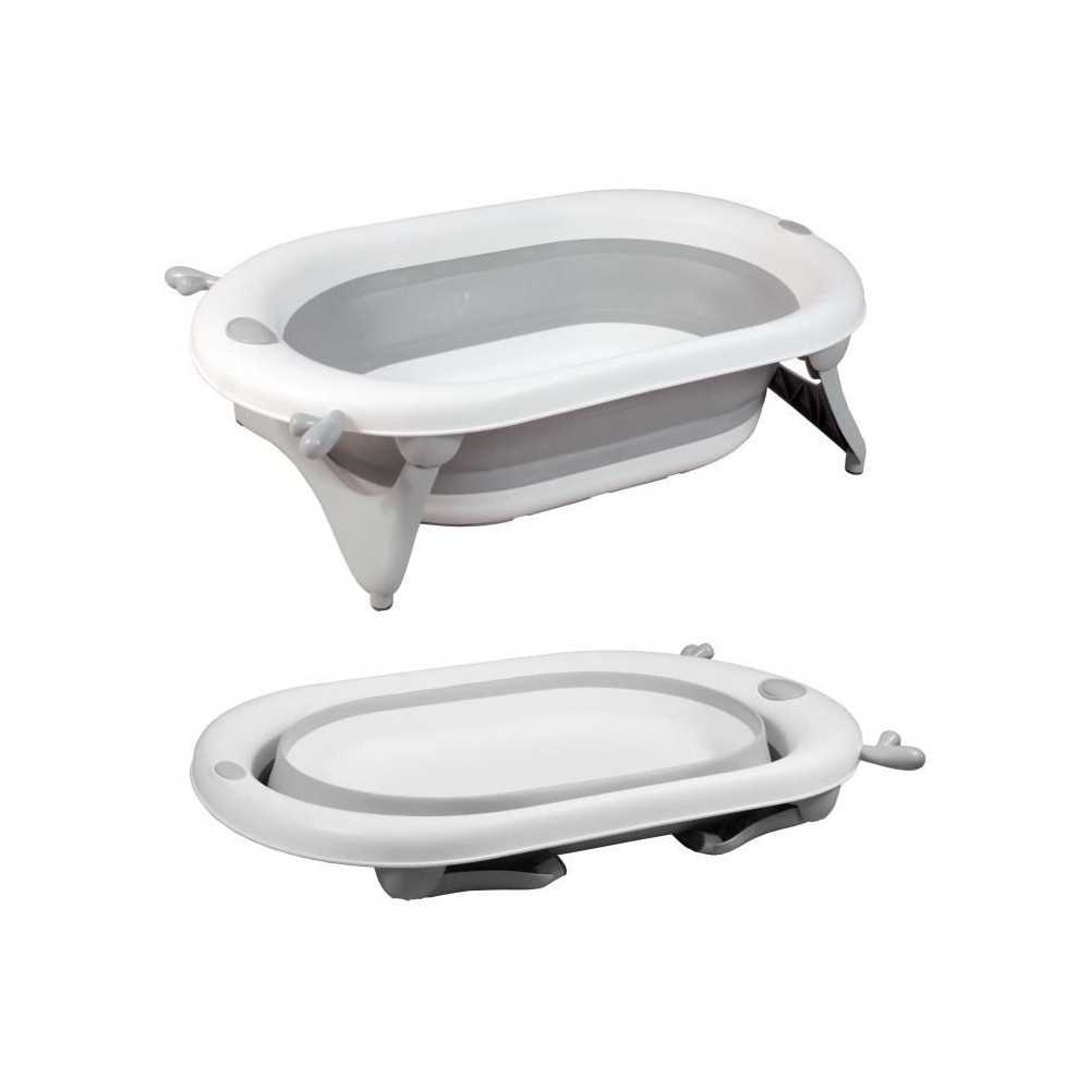 Baignoire pliante - 23x80x49 cm - Gris blanc - LOOPING