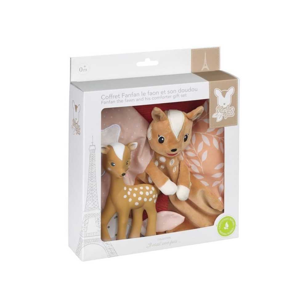 Coffret naissance - SOPHIE LA GIRAFE - Doudou Fanfan + Fanfan