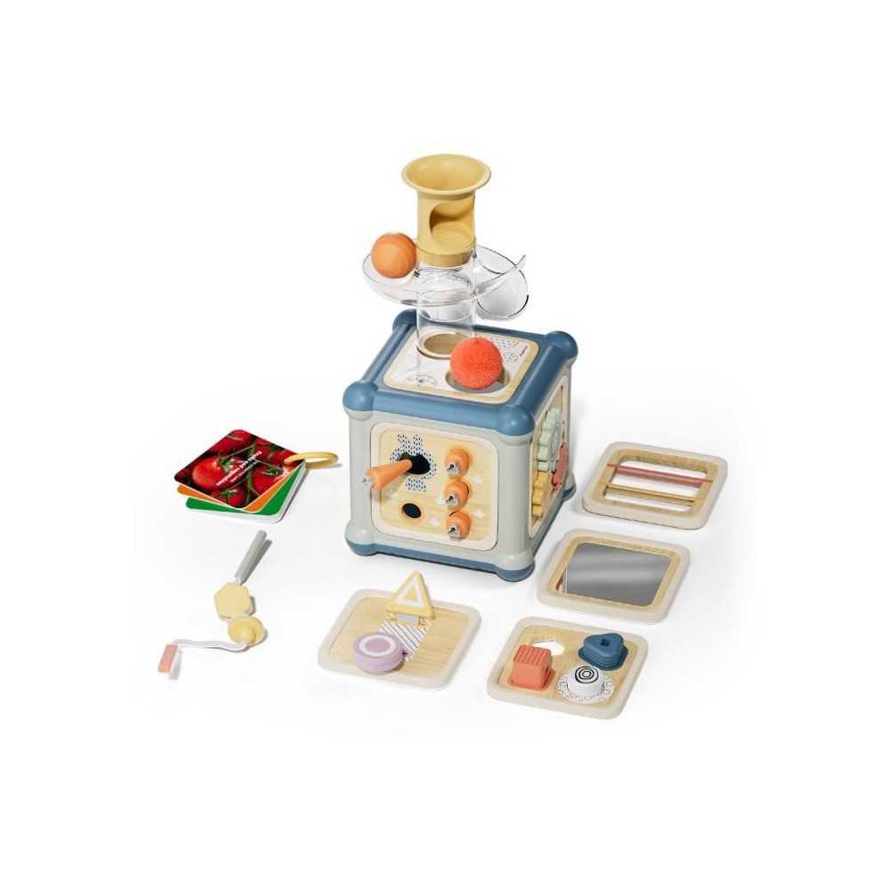 Cube multiactivités 10 en 1 en bois, Jeu éducatif, Des 12 mois, Topb Cube multiactivités 10 en 1 en bois, Jeu éducatif, Des 12 mois, Topb