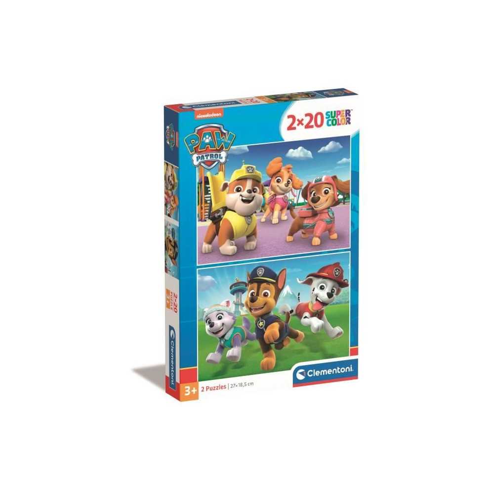 CLEMENTONI - 2x20 pieces - Pat' Patrouille CLEMENTONI - 2x20 pieces - Pat' Patrouille