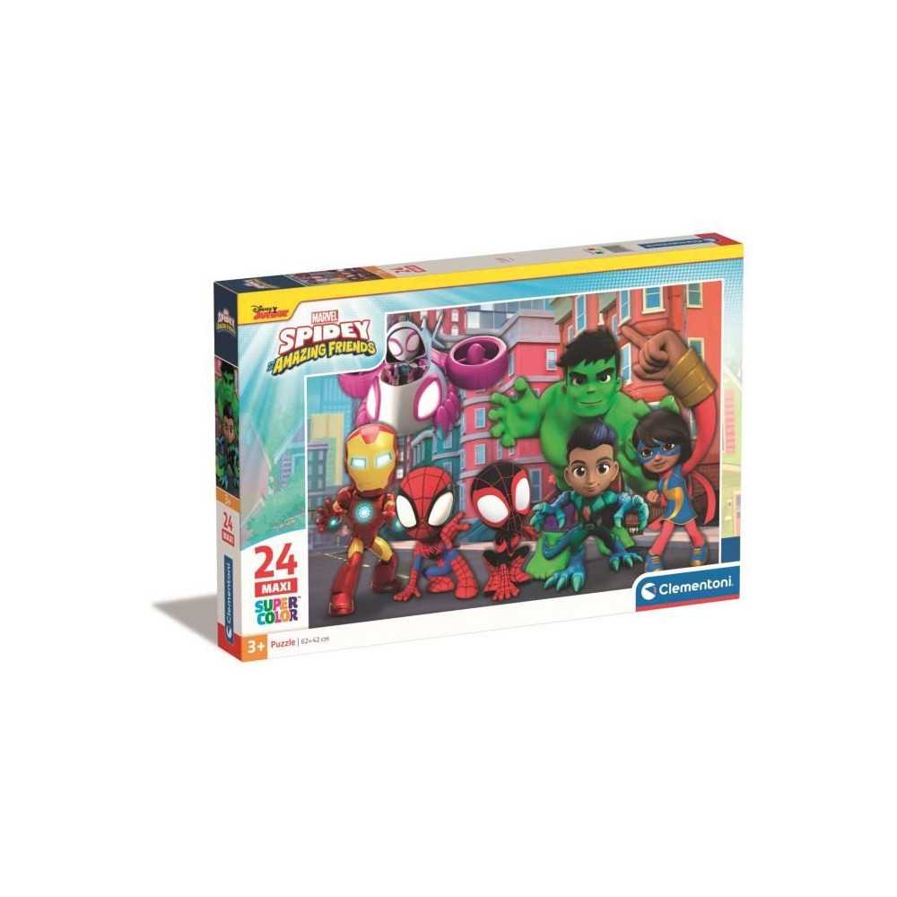 CLEMENTONI - 24 pieces Maxi - Spidey et ses amis extraordinaires