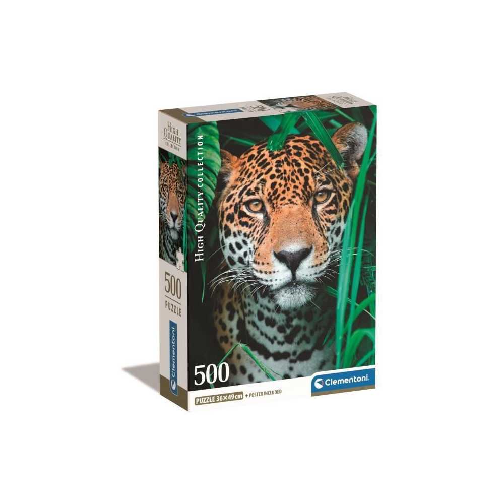 CLEMENTONI - Compact 500 pieces - Jaguar in the jungle