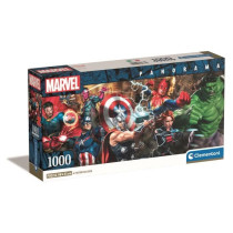 CLEMENTONI - Compact 1000 pieces Panorama - Marvel, The Avengers