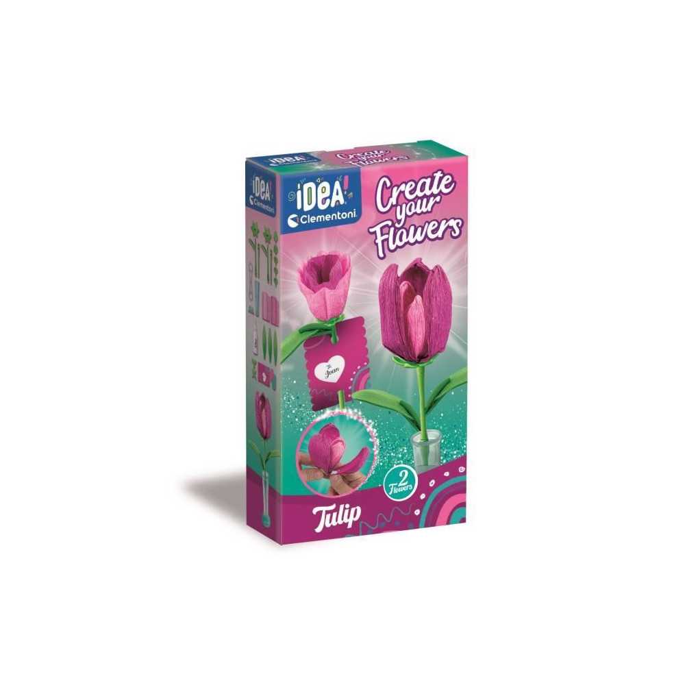 CLEMENTONI - Crée tes fleurs - Tulipe CLEMENTONI - Crée tes fleurs - Tulipe